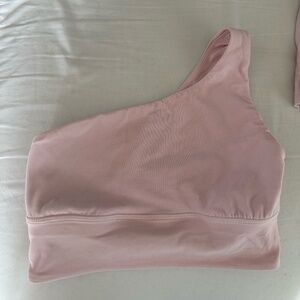 lululemon Align™ Asymmetrical Bra Light Support, A/B Cup Size: 4 Flush Pink